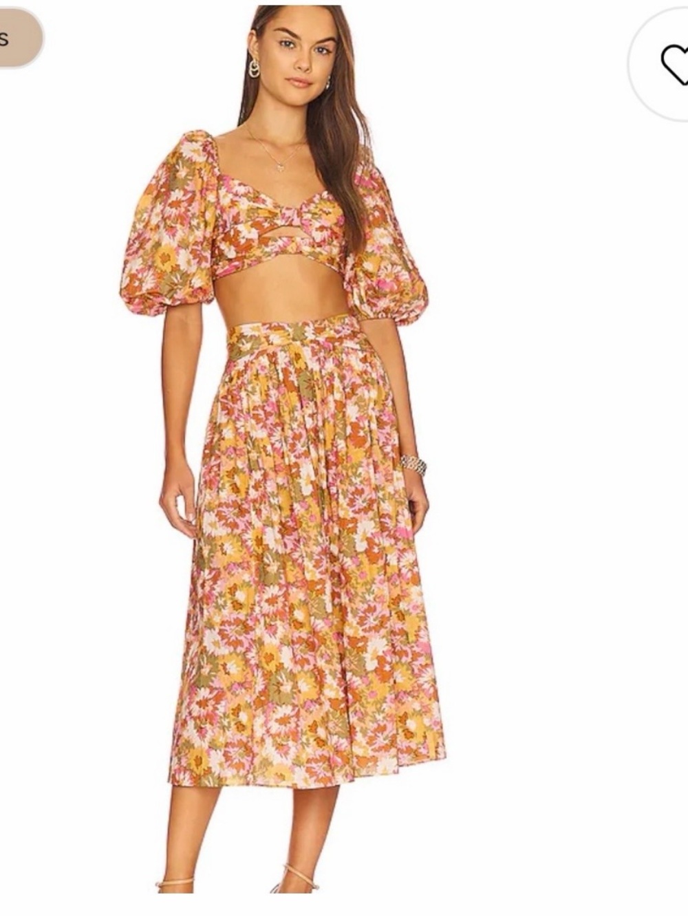 Zimmermann violet twist waist skirt